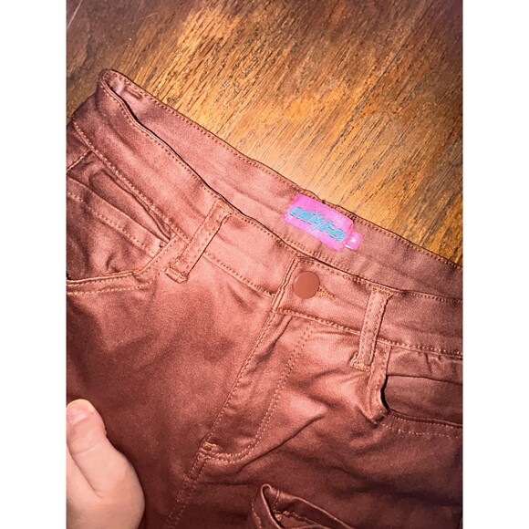 Edikted Women's Medium Brown Denim Pants - Picture 2 of 8